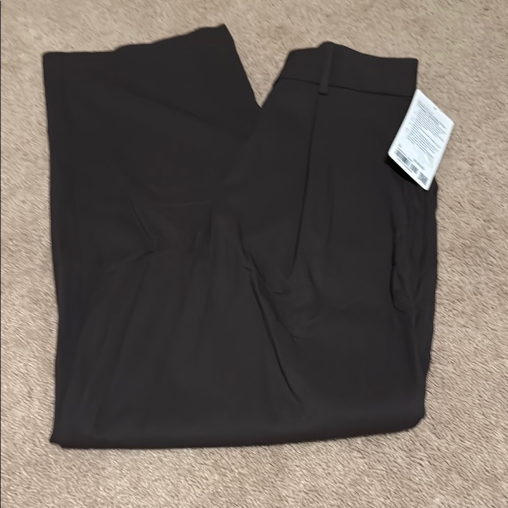 lululemon Brown High-Rise Trouser Wide Leg